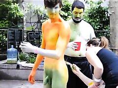 BodyPainting Hot Guy Being Body Painted Part 3 ThisVid