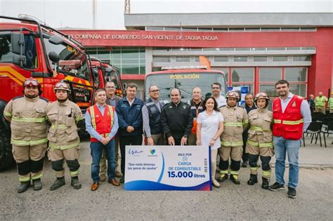 Autopista dona 15 mil litros de combustible a bomberos de la región