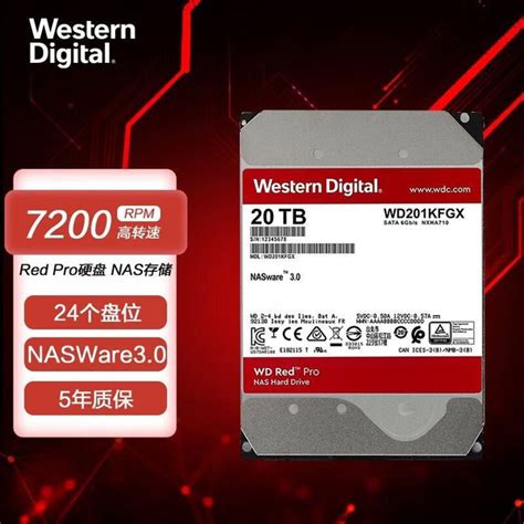 20 ТБ Внутренний жесткий диск Western Digital A/WD Red Pro (WD201KFGX ...