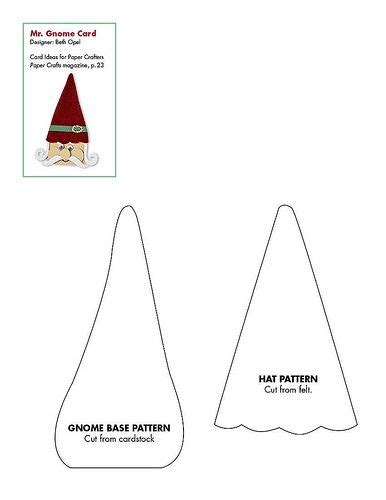 Free Gnome Pattern Gnome Patterns Printable Sewing Patterns Gnomes