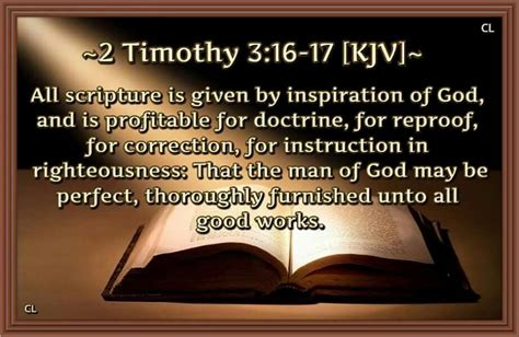 2 Timothy 3:16-17 KJV