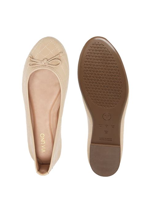 Sapatilha VIA UNO Laço Nude Compre Agora Dafiti Brasil