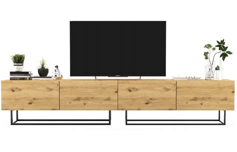 Szafka RTV Loft dąb artisan komoda RTV Loft 240 cm ENJOY RTV 240 ART