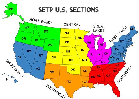 United States Area Map