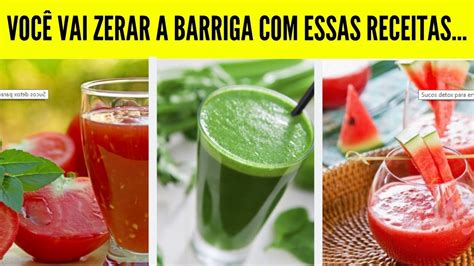 3 Receitas De Sucos Detox Para Emagrecer Com SaÚde Youtube