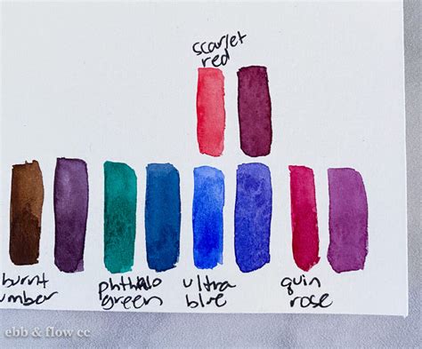 How To Mix Purple Watercolor Paint Ebb And Flow Creative Co