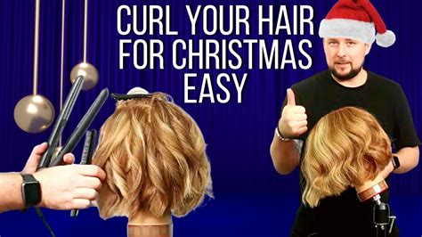 How To Curl A Bob Haircut With Straighteners For Christmas Hair