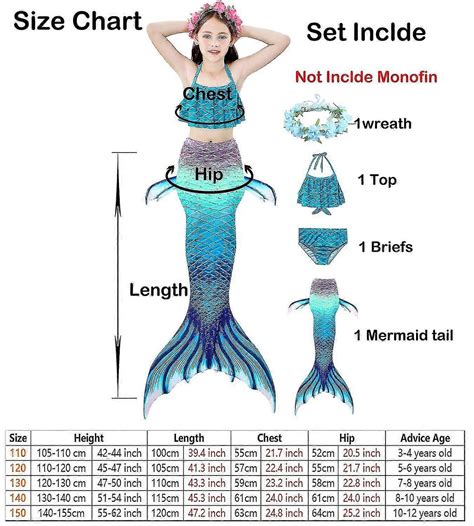 Niños Niñas Cola sirena Bikini Set Traje de baño Traje de baño Traje de baño Costum de natación