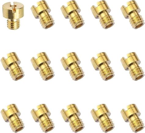 Vergaser Düsen 15 PCS M6 Vergaser Düse Hauptdüsenset Satz für 12mm