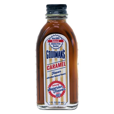 Natural Caramel Flavor 1 Ounce Goodmans Flavorings