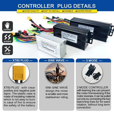 Comprar Controlador De Onda Senoidal Ebike De Tr S Modos Display