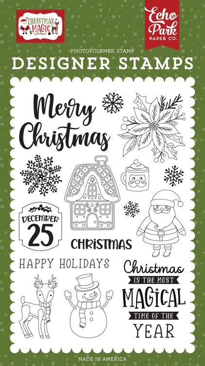 Christmas Magic Magical Christmas Stamp Set Echo Park Paper Co