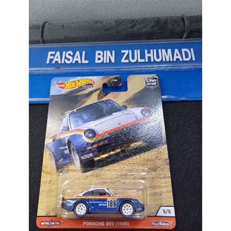 Hot Wheels Porsche 959 1986 Car Culture Wild Terrain Premium Card Not Perfect FZCC Shopee