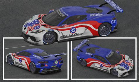 Corvette C8 Gte Greenwood Flag By Clyde Coman Trading Paints