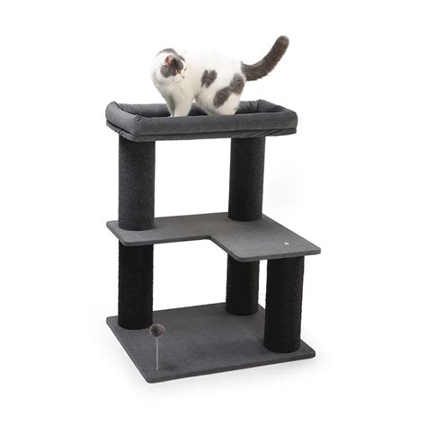 Diy Cat Climbing Tower Factory Wooden Cat Tree Corner House Petstar