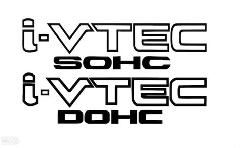 Pack I Vtec Dohc Or Sohc Vinyl Sticker Honda Civic Decal Etsy