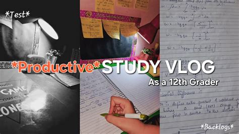 Productive STUDY VLOG As A CBSE 12th Grader Preparation For Test