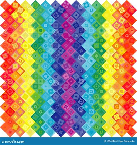 Abstract Geometric Rainbow Background Stock Vector Illustration Of