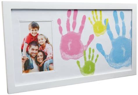 Pearhead 81016 Family Handprint Frame Bilderrahmen für Handabdrücke