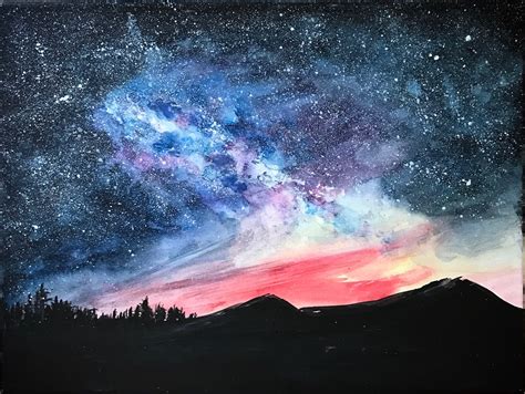 Watercolor galaxy | Watercolor galaxy, Artwork, Watercolor