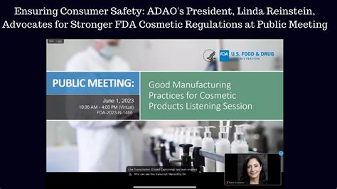 Ensuring Consumer Safety Adao S President Linda Reinstein Advocates