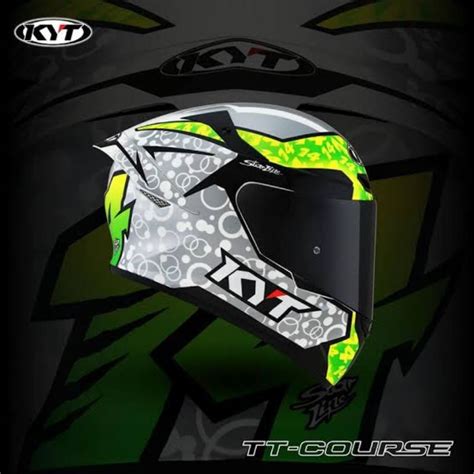 Kyt Tt Course Tony Arbolino Helmet Bundled With Dri Kyt Balaclava