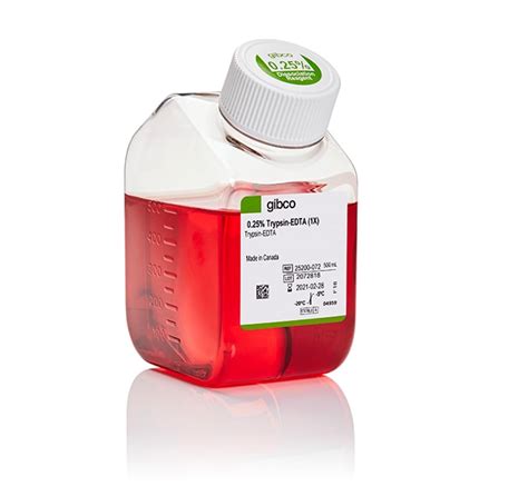 Gibco Trypsin Edta Phenol Red Quantity Ml Cell Culture