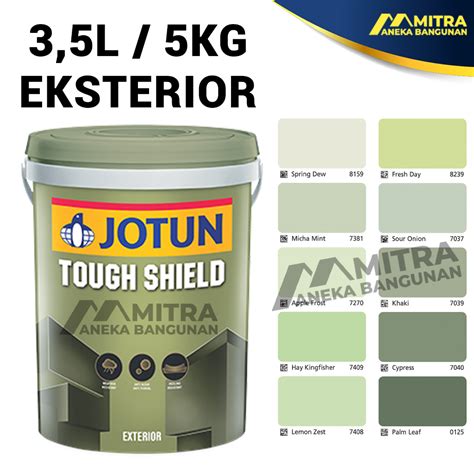 Jual CAT TEMBOK EKSTERIOR JOTUN TOUGH SHIELD 3 5 LITER SAGE GREEN