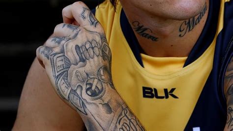 Dustin Martin Tattoos What Tigers Stars Ink Really Means Herald Sun