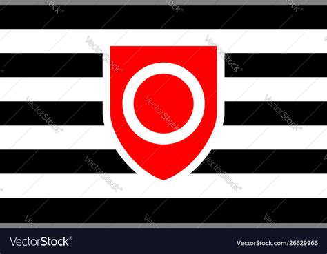 Flag rectangular shape icon on white background Vector Image