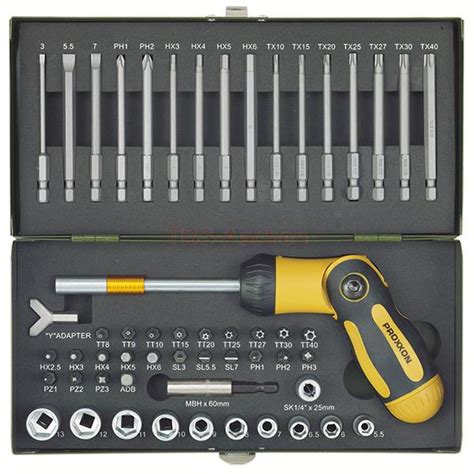 Proxxon 23104 Satz mit Ratschen-Schraubendreher