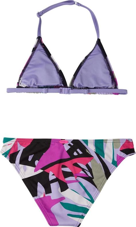 Oneill Bikini Set Girls Venice Beach Party Purple With 152 Purple