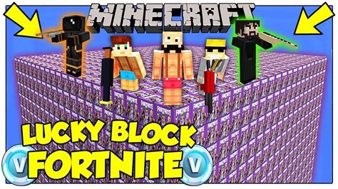 La Sfida Dei Lucky Block Giganti Di Fortnite Minecraft Ita Youtube