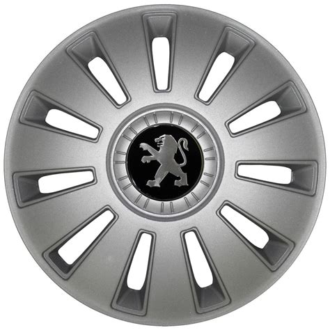 Колпаки на авто Peugeot R16. Комплект 4шт. Колпаки на колеса R16 (Серый ...