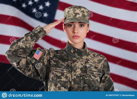 Army Soldier Salute Flag