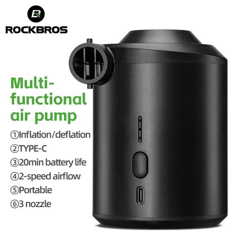 ROCKBROS Dual Use Electric Air Pump For Airbed 4Kpa High Pressure Air