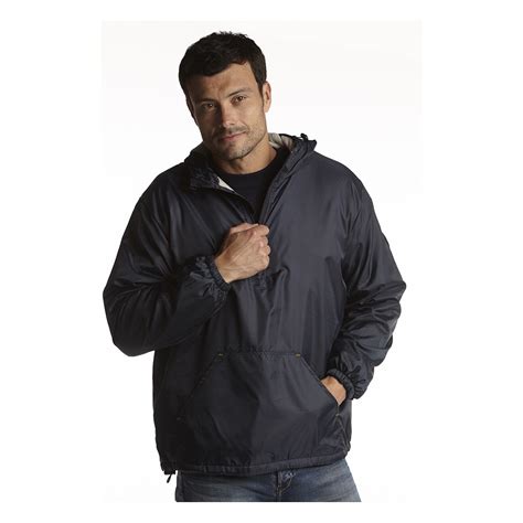 Soen Chaqueta Cortavientos Impermeable Azul Marino