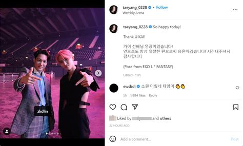 Taeyang SF9 Fanboy Sukses Pamer Bareng Kai EXO Rowoon Komentari Manis