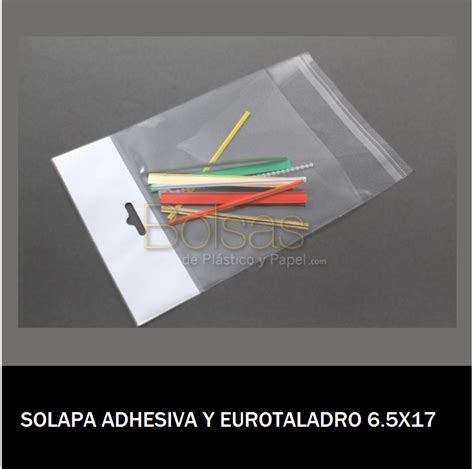 Bolsa Con Solapa Adhesiva Y Eurotaladro 6 5X17 Fabrica De Bolsas