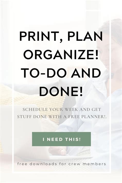 Print Plan Organize Schedule Your Week With One Of These Free