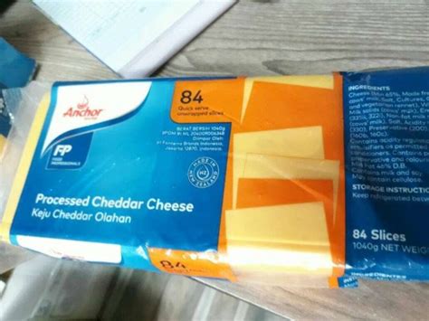 Promo Anchor Processed Cheddar Cheese Slice Orange Diskon 18 Di Seller