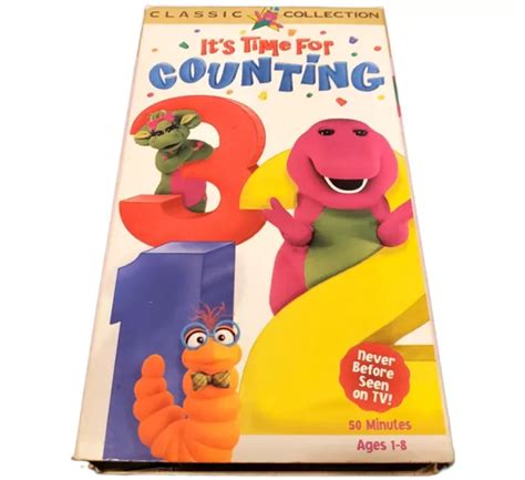 Barney Its Time For Counting Classic Collection Vhs Video Tape Sing