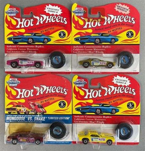 Group Of 4 Hot Wheels Authentic Commemorative Replica Cars Matthew