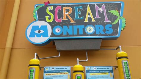 PRUEBA DE GRITOS SCREAM MONITORS MONSTER INC VIAJE DISNEY