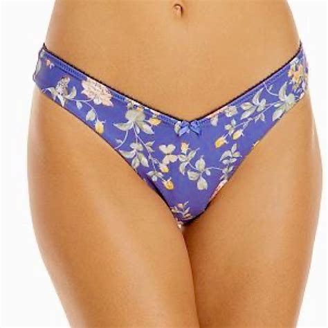 Weworewhat Swim Nwt Weworewhat Picot Floral Toile Dusk Blue Bikini