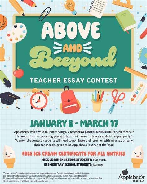 Student Essay Contest Recognizes Teachers Who Go Above And Beeyond