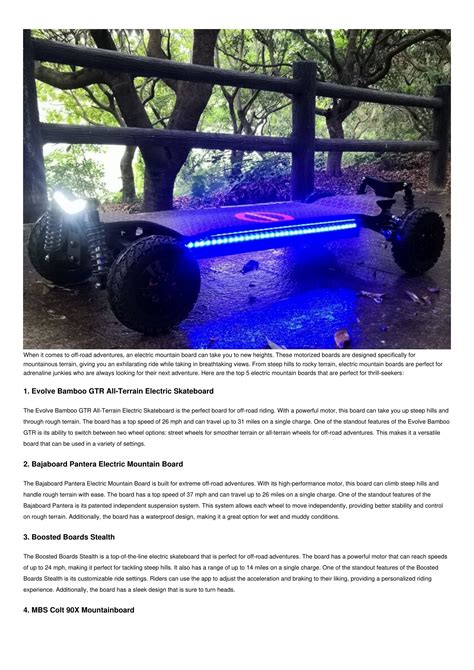 Top 5 Electric Mountain Boards for Adventure-Seekers .pdf | DocDroid