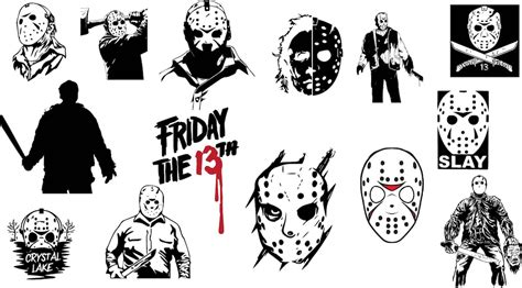 Jason Svg Cut Files Bundle Horror Svg Cut File Friday The 13th