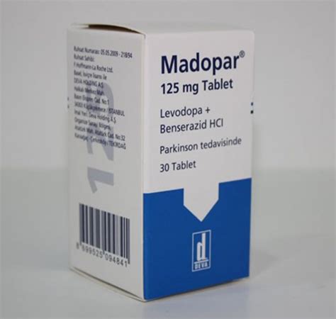 قرص مادوپار 250 125 میلی گرم خارجی MADOPAR 250 MG علاج شاپ