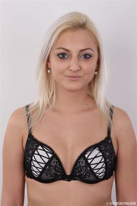 Gorgeous Blonde Stands Up While Peeling Off XXX Dessert Picture 6